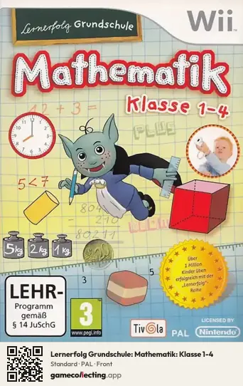 Lernerfolg Grundschule: Mathematik: Klasse 1-4 Nintendo Wii, PAL box front