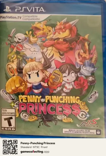 Penny-Punching Princess PlayStation Vita, NTSC box front