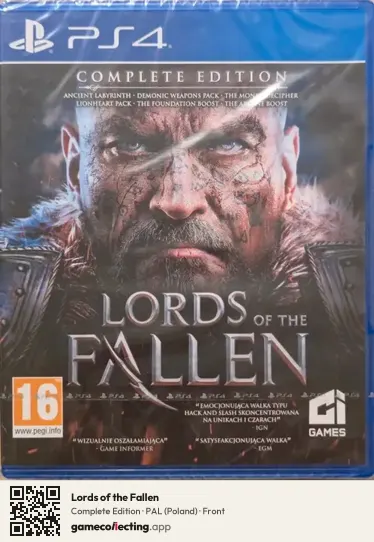 Lords of the Fallen PlayStation 4, Poland box front