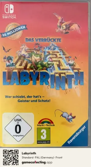 Labyrinth Nintendo Switch, Germany box front