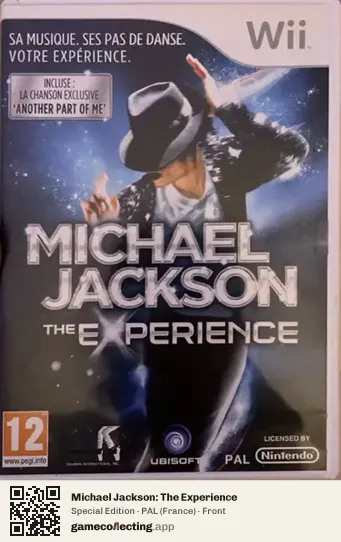 Michael Jackson: The Experience Nintendo Wii, France box front