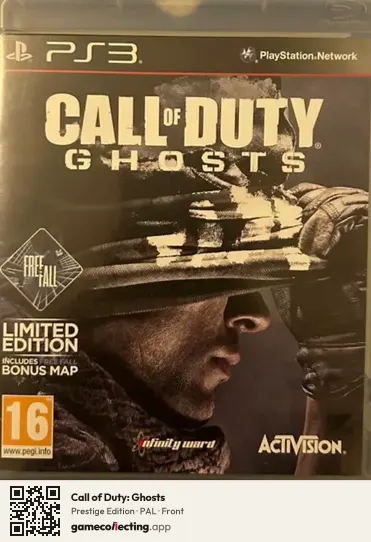 Call of Duty: Ghosts PlayStation 3, PAL box front