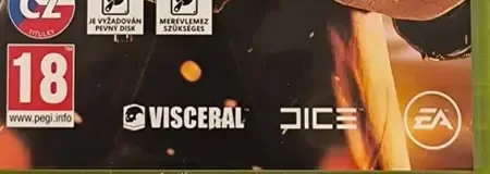 Battlefield Hardline, the PEGI square on its front