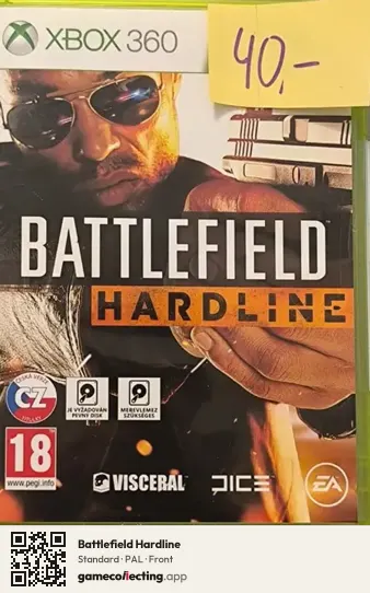 Battlefield Hardline Xbox 360, PAL box front