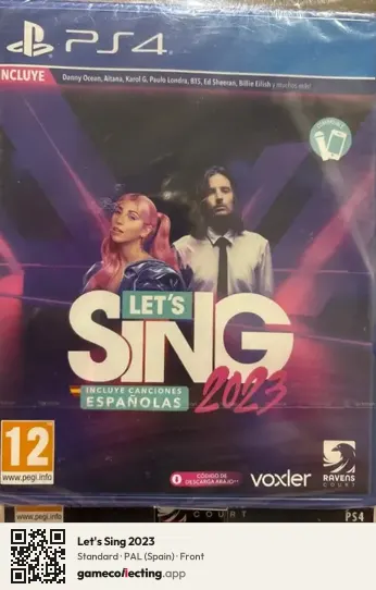 Let's Sing 2023 PlayStation 4, Spain box front