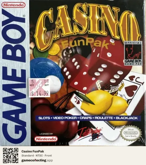 Casino FunPak Game Boy, NTSC box front