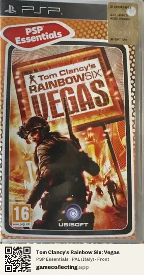Tom Clancy's Rainbow Six: Vegas PlayStation Portable, Italy box front