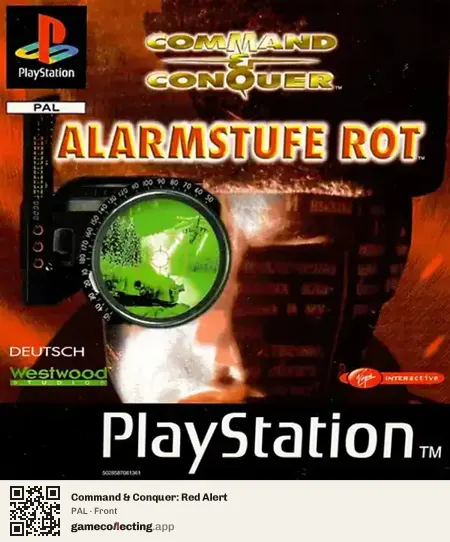 Command & Conquer: Red Alert PlayStation, PAL box front