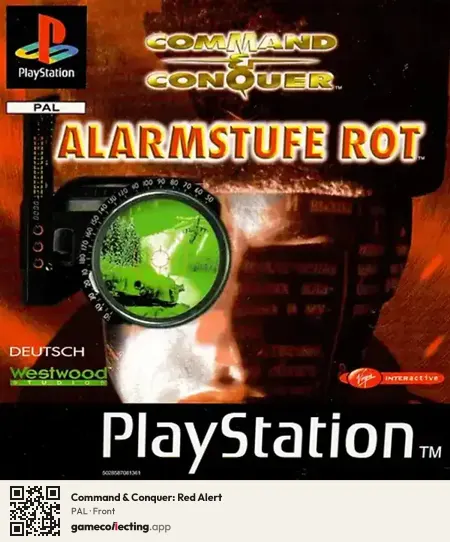 Command & Conquer: Red Alert PlayStation, PAL box front