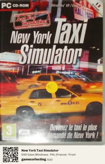 New York Taxi Simulator Computer, France box front