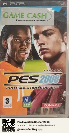 Pro Evolution Soccer 2008 PlayStation Portable, Netherlands box front