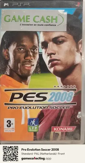 Pro Evolution Soccer 2008 PlayStation Portable, Netherlands box front