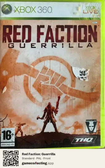 Red Faction: Guerrilla Xbox 360, PAL box front