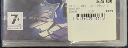 Prinny: Can I Really Be the Hero?, the PEGI square on its front