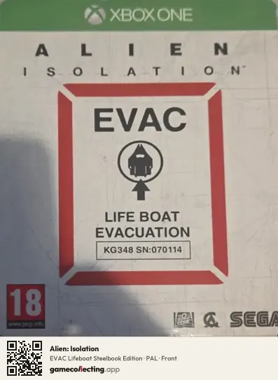 Alien: Isolation Xbox One, PAL box front