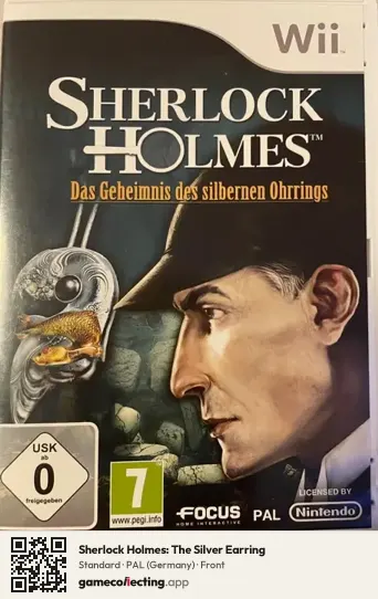 Sherlock Holmes: The Silver Earring Nintendo Wii, Germany box front