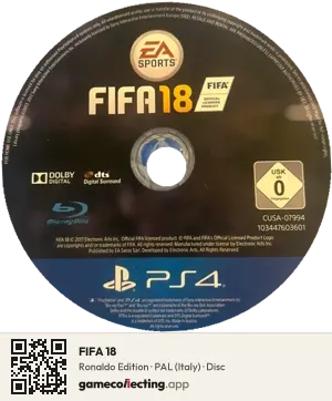 FIFA 18 PlayStation 4, PAL disc