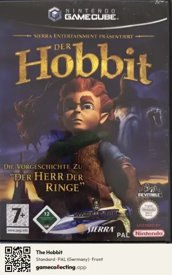 The Hobbit Nintendo GameCube, Germany box front