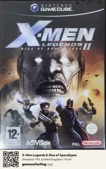 X-Men Legends II: Rise of Apocalypse Nintendo GameCube, United Kingdom box front