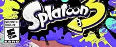Splatoon 3, the ESRB box on its front