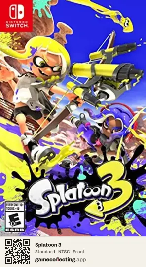 Splatoon 3 Nintendo Switch, NTSC box front