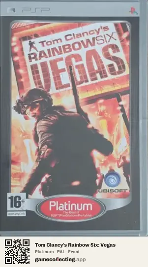 Tom Clancy's Rainbow Six: Vegas PlayStation Portable, PAL box front