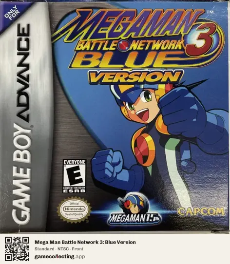 Mega Man Battle Network 3: Blue Version Game Boy Advance, NTSC box front