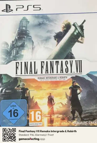 Final Fantasy VII Remake Intergrade & Rebirth PlayStation 5, Germany box front