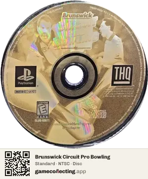 Brunswick Circuit Pro Bowling PlayStation, NTSC disc