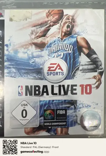 NBA Live 10 PlayStation 3, Germany box front