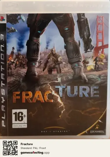 Fracture PlayStation 3, PAL box front