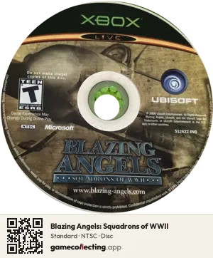 Blazing Angels: Squadrons of WWII Xbox, NTSC disc