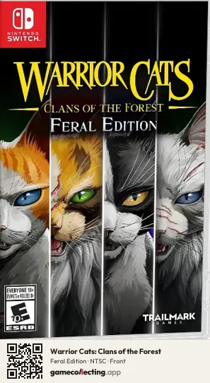 Warrior Cats: Clans of the Forest Nintendo Switch, NTSC box front