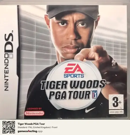 Tiger Woods PGA Tour Nintendo DS, United Kingdom box front