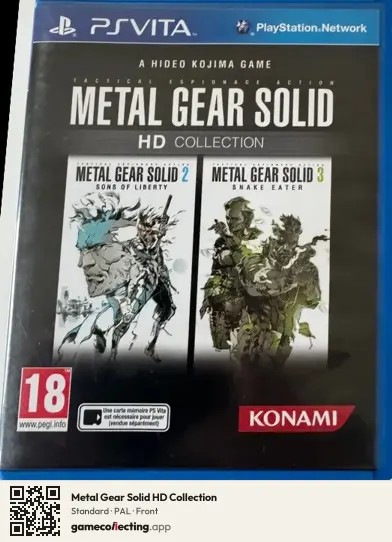 Metal Gear Solid HD Collection PlayStation Vita, PAL box front
