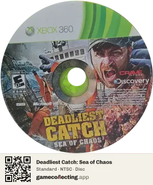 Deadliest Catch: Sea of Chaos Xbox 360, NTSC disc