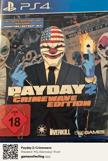 Payday 2: Crimewave PlayStation 4, Germany box front