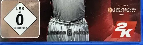 NBA 2K14, the USK square on its front