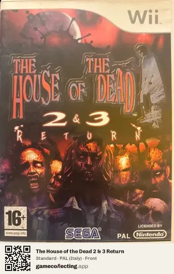 The House of the Dead 2 & 3 Return Nintendo Wii, Italy box front
