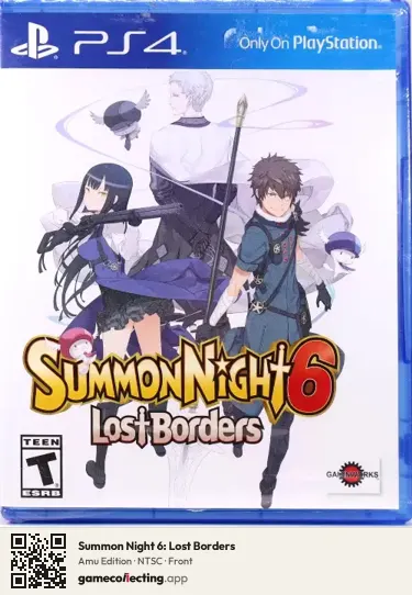 Summon Night 6: Lost Borders PlayStation 4, NTSC box front