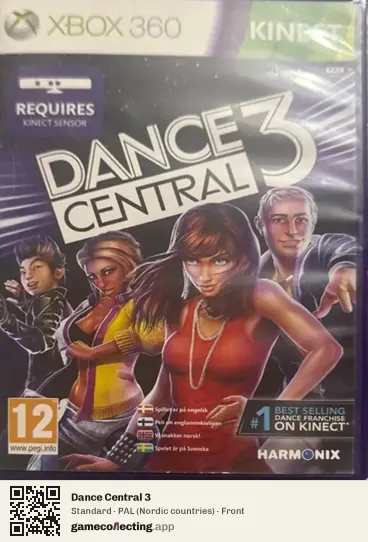 Dance Central 3 Xbox 360, Nordic countries box front