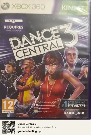 Dance Central 3 Xbox 360, Nordic countries box front