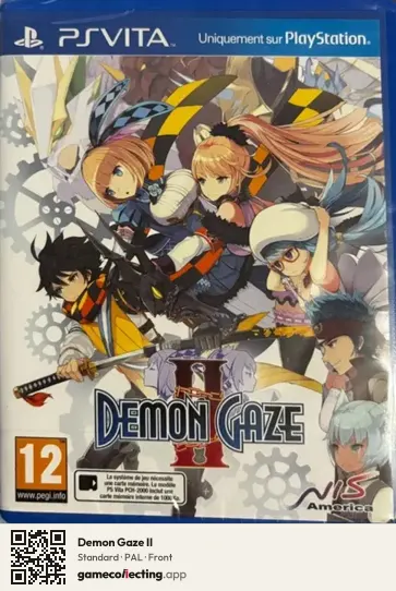 Demon Gaze II PlayStation Vita, PAL box front