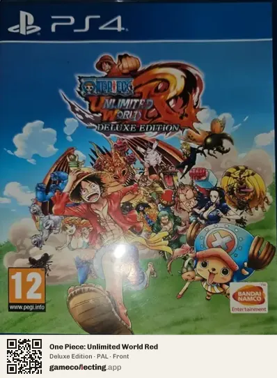 One Piece: Unlimited World Red PlayStation 4, PAL box front