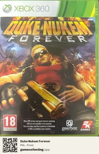Duke Nukem Forever Xbox 360, PAL box front