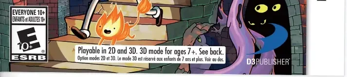 Adventure Time: Explore the Dungeon Because I Don't Know!, the ESRB box on its front