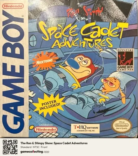 The Ren & Stimpy Show: Space Cadet Adventures Game Boy, NTSC box front