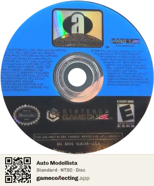 Auto Modellista Nintendo GameCube, NTSC disc