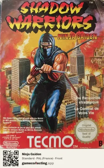 Ninja Gaiden Nintendo Entertainment System, France box front