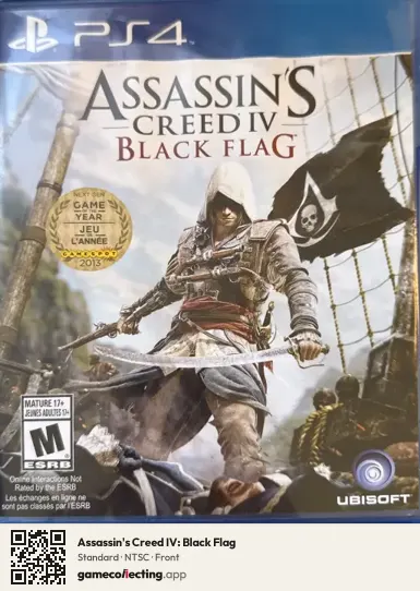 Assassin's Creed IV: Black Flag PlayStation 4, NTSC box front